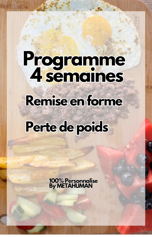 Programme 4 Semaines  - Remise en forme & Perte de poids - PERSONNALISE