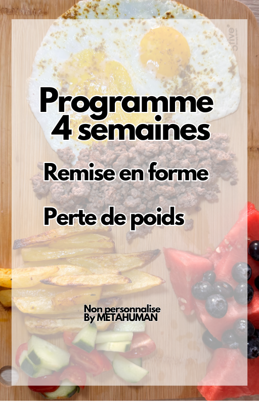 Programme 4 Semaines - Remise en forme & Perte de poids NON PERSONNALISÉ